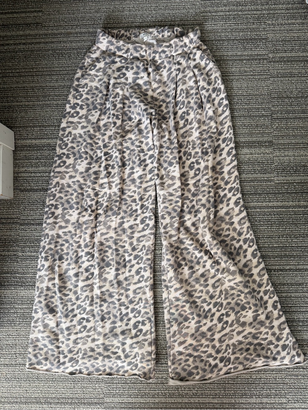 Aerie Leopard Wide Leg Sweatpants